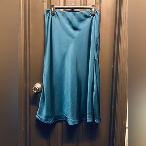 Nordstrom A-Line Skirt in Brilliant Blue